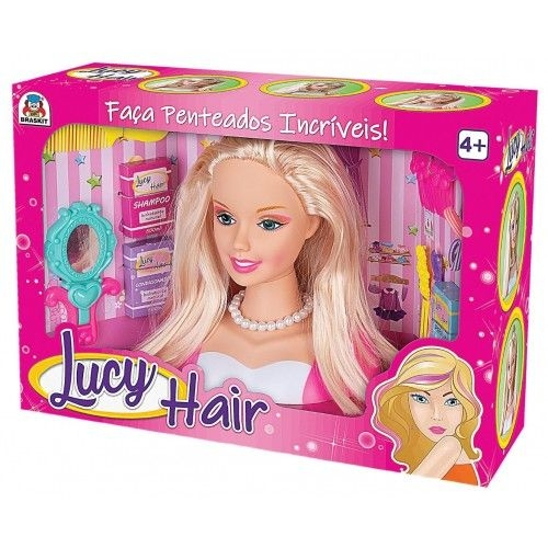 Busto Boneca Barbie Para Pentear E Maquiar Vem Com Maquiagem - Ri