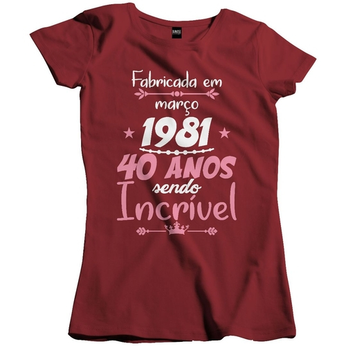 Camiseta 40 anos feminina Clearance