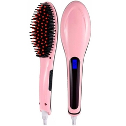 Escova Alisadora Fast Hair Straightener - HQT-906 - Rosa - Bivolt Menor preço em Escova Alisadora Fast Hair Straightener - HQT-906 - Rosa - Bivolt