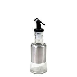 Porta Azeite Galheteiro Em Vidro Aço Inox Com Dosador 200ml Menor preço em Porta Azeite Galheteiro Em Vidro Aço Inox Com Dosador 200ml