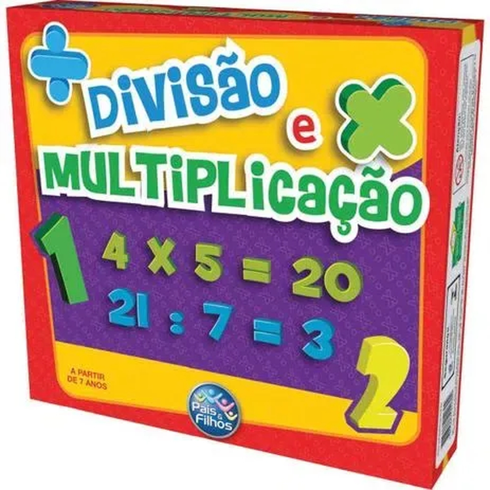 Jogo Divisao E Multiplicacao - Pais E Filhos - PAPEMIX Papelaria e