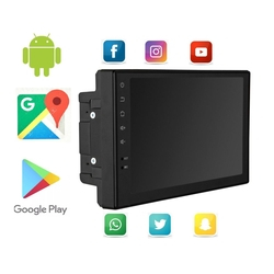 Central Multimídia 2 Din Universal Mp5 Wifi Gps Bt Usb App Android 16gb 1Gb Ram Iphone Espelhamento Menor preço em Central Multimídia 2 Din Universal Mp5 Wifi Gps Bt Usb App Android 16gb 1Gb Ram Iphone Espelhamento