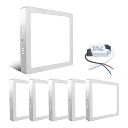 Kit 8 Painel Plafon 18w Sobrepor Quadrado Branco Frio Luminaria Mn Bivolt é boa?