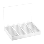 44 Redes prego vazio Dica Organizer caixa de exibição Pedrinhas Bead Container armazenamento caso Ferramenta Manicure Com o Melhor Preço na Amazon