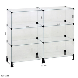 Balcão de Atendimento Modulado em Vidro - 1,20 x 1,00 x 0,30 é boa?