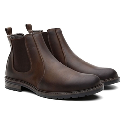 Menor preço em Bota Chelsea Vittal Botina Masculina em Couro Legítimo