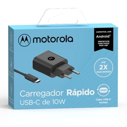 Carregador De Parede Motorola Turbo Power 10w Com Cabo Usb-C Preto é boa?