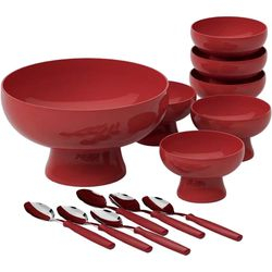 Conjunto para Sobremesa Brinox Cake 13 Peças  Vermelho é boa?