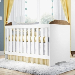 Berço Minicama 3 em 1 Branco amadeirado - Carolina Baby Menor preço em Berço Minicama 3 em 1 Branco amadeirado - Carolina Baby