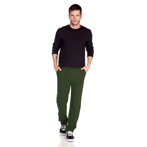 calça verde escuro masculina
