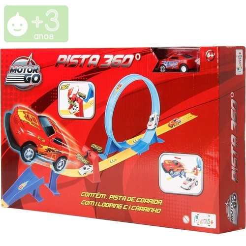 Hot Wheels Corrida 3 Pistas 3 Loopings - Carrinhos de Brinquedos