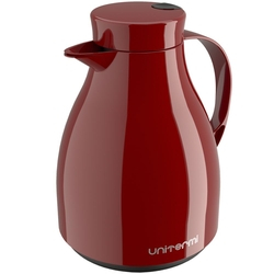 Bule Térmico Unitermi Paris 500ml Vermelho Com Gatilho Botão Menor preço em Bule Térmico Unitermi Paris 500ml Vermelho Com Gatilho Botão