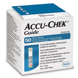 Accu-Chek Caixa c/ 50 Tiras Teste Guide Menor preço em Accu-Chek Caixa c/ 50 Tiras Teste Guide