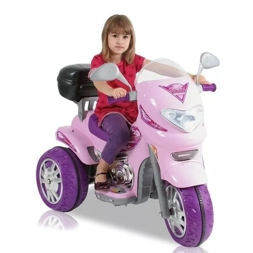 Triciclo Elétrico Infantil Moto Elétrica Infantil Bz Cycle Rosa