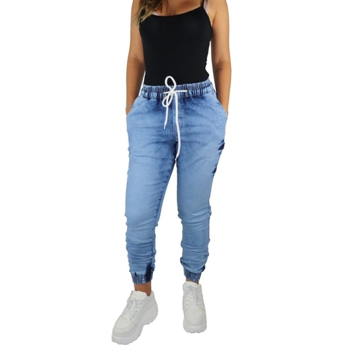 calça jeans elastico cintura feminina