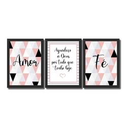 Kit 3 Quadros Decorativos C/ Moldura Para Sala Quarto Frases Motivacionais Menor preço em Kit 3 Quadros Decorativos C/ Moldura Para Sala Quarto Frases Motivacionais