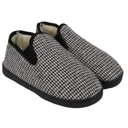 Pantufas adulto masculino Moda suave e confortável dos homens verificar padrão chinelo boca em forma de V de cinto elástico calcanhar cobertura com sapatos quentes Menor preço em Pantufas adulto masculino Moda suave e confortável dos homens verificar padrão chinelo boca em forma de V de cinto elástico calcanhar cobertura com sapatos quentes