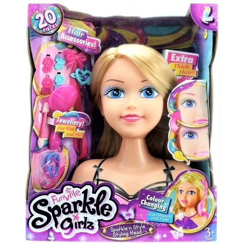 Boneca Para Maquiagem e Penteado Sparkle Girlz Morena - dtc em Promoção na  Americanas