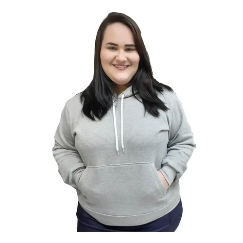blusa de moletom plus size feminina