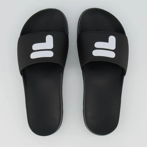 chinelo fila preto e branco