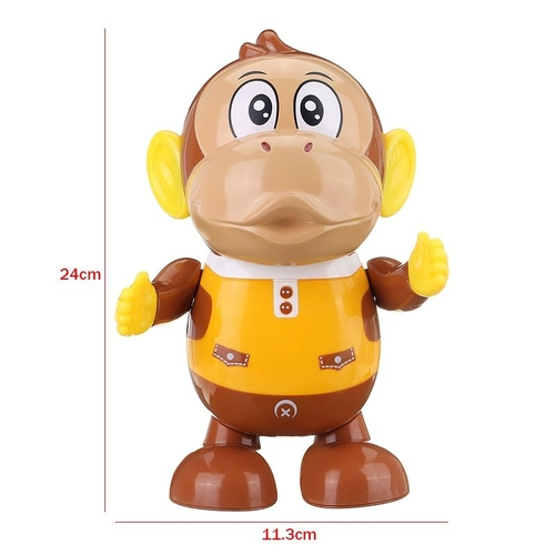 Engraçado controle de voz caindo rolando brinquedos do bebê dos desenhos  animados macaco educação precoce brinquedos crianças música luz criativa  brinquedos elétricos