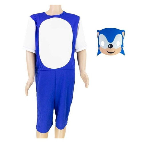 Fantasia Sonic Infantil Cosplay