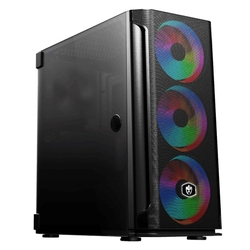 Gabinete Gamer Evolut Eg-812 Mesh Pro Rgb, Com Fan, Lateral Em Vidro Menor preço em Gabinete Gamer Evolut Eg-812 Mesh Pro Rgb, Com Fan, Lateral Em Vidro