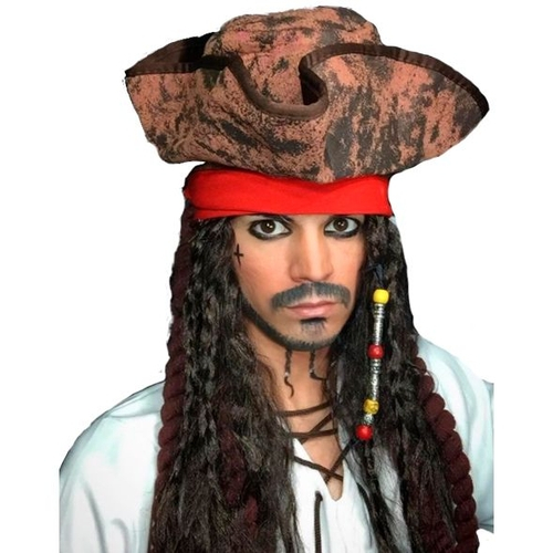 Fantasia Jack Sparrow Piratas do Caribe Adulto Luxo