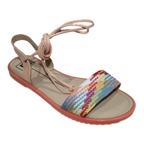 sandália moleca de amarrar