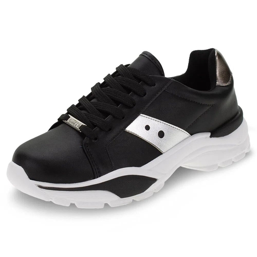 tenis solado alto feminino vizzano