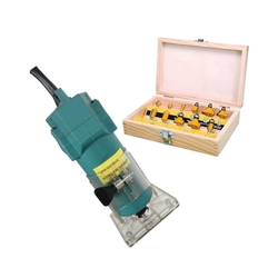 Kit Tupia manual laminadora 350w 110v com Jogo de fresa para madeira 12 peças é boa?