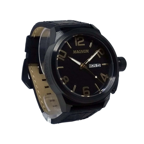 Relógio Magnum Military Analógico Masculino Pulseira de Couro