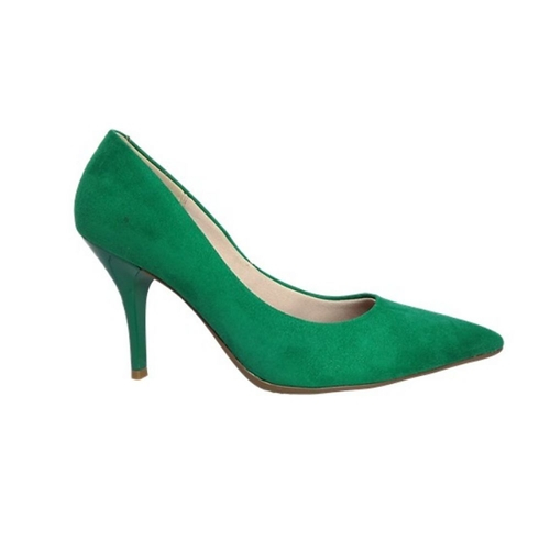 scarpin verde neon