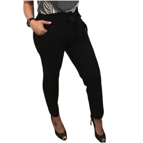 calça com laço na lateral