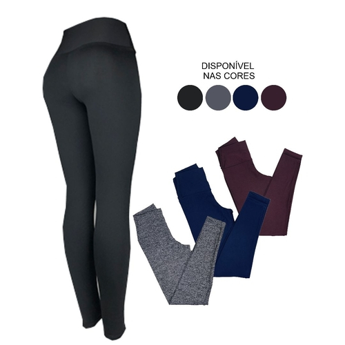 calça legging forrada feminina