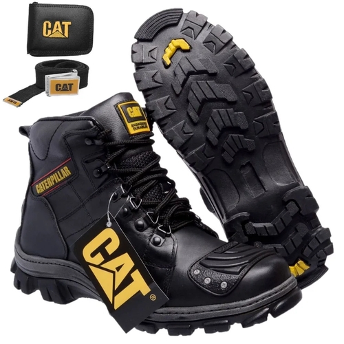 bota amarela masculina caterpillar