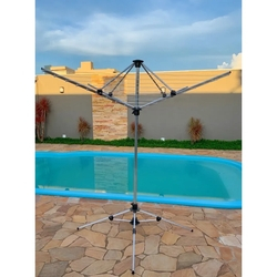 Varal De Chão Giratório Reforçado 9 Cordas *100% Aluminio* Menor preço em Varal De Chão Giratório Reforçado 9 Cordas *100% Aluminio*