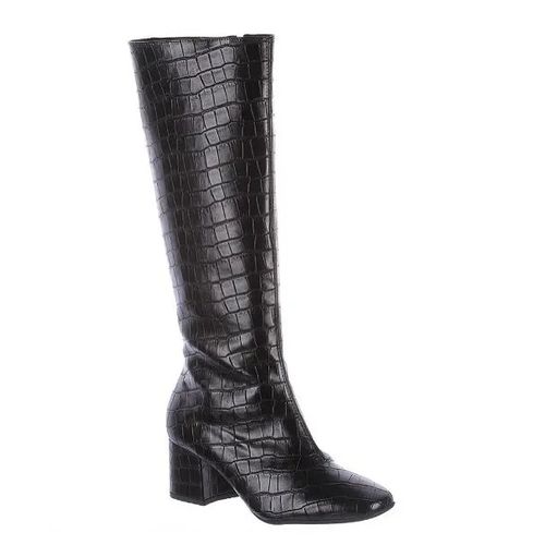 bota cano longo salto grosso baixo