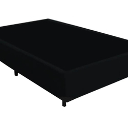 Base Box Casal Cama Felix Suede Preta 40x138x188 é boa?