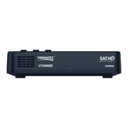 Receptor para Antena Parabólica Visiontec VT 1000 Preto Menor preço em Receptor para Antena Parabólica Visiontec VT 1000 Preto