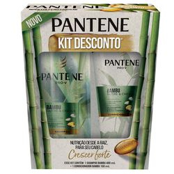 Menor preço em Shampoo Pantene Bambu 400ml + Condicionador 150ml