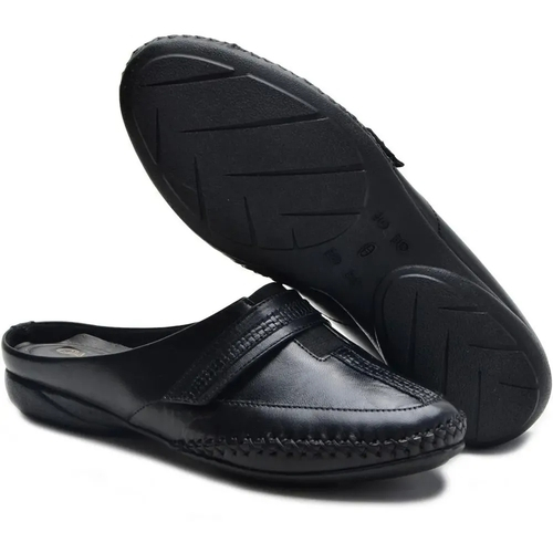 babuche de couro feminino