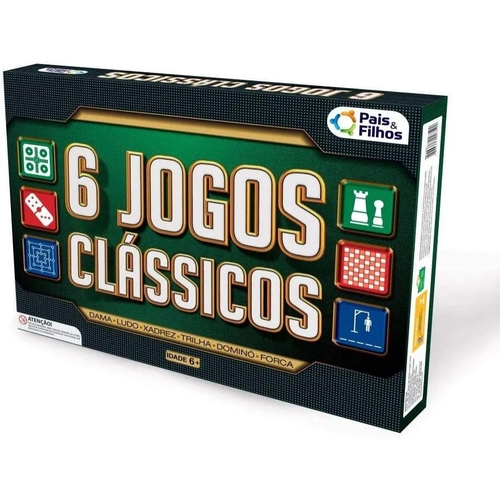 Jogo Com 6 Jogos Clássicos - Pais e Filhos