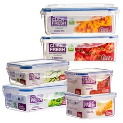conjunto com 6 potes herméticos alta qualidade click fresh Menor preço em conjunto com 6 potes herméticos alta qualidade click fresh
