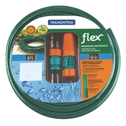Mangueira Flexível Tramontina Verde 6 M Com Acessórios Menor preço em Mangueira Flexível Tramontina Verde 6 M Com Acessórios