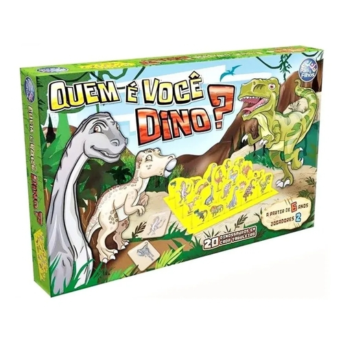 Jogo Quem É Você Dino ? Cara Cara Dinossauros Pais & Filhos