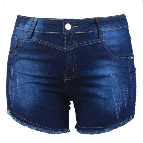 bermuda jeans meia perna feminina