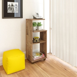 Mesa De Apoio Para Telefone Artely Bis 4 Prateleiras Rústico Menor preço em Mesa De Apoio Para Telefone Artely Bis 4 Prateleiras Rústico