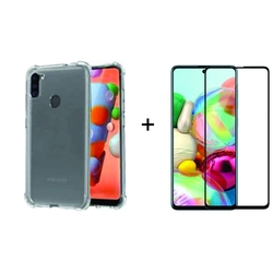 Kit Capa Transparente Anti Impacto + Películas Vidro 3D Samsung Galaxy A11 + Kit Aplicação Menor preço em Kit Capa Transparente Anti Impacto + Películas Vidro 3D Samsung Galaxy A11 + Kit Aplicação