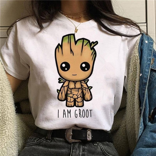 Camiseta feminina groot Clearance
